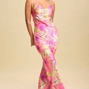 OPEN BACK FLORAL MAXI